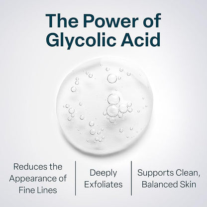 QRxLabs Glycolic Acid - Resurfacing Peel Pads - 50-Count Jar - Exfoliating Face Pads With Vitamins B5, C & E & Green Tea Extract - Calendula & Alcohol-Free Rinse-Free