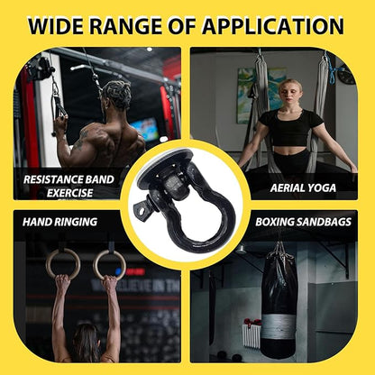 Power Rack Attachments with Silicone gaskets for Resistance Band. O-Ring Attachment for Power Rack Squat Racks. Band Pegs for 1-3 inch Power Rack(2 Pack)