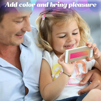 36 Pcs Anxiety Sensory Stickers Mental Health Stickers Fidget Textured Strips Toys Adhesive Tactile Calm Relief Items for Adults Desk School Counselor Classroom(Gradient Style)