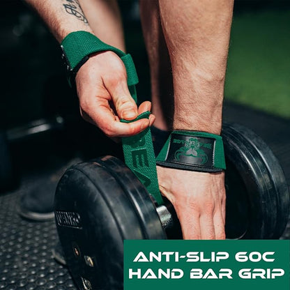 BEAST RAGE Lifting Wrist Straps for Weightlifting, Weight Lifting Straps Gym Grip Power Workouts Lifting Straps Padded Cotton Men Women Wrap Lift Deadlift Straps Hard Pull Exercise