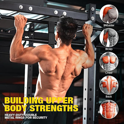 Pull Up Assistance Bands, Resistance Bands for Pull Up Bar Workout, Adjustable Heavy Duty Pull Up Assist Equipment with 4 Assistance Bands, Home Gym Fitness Exercise Strength Training