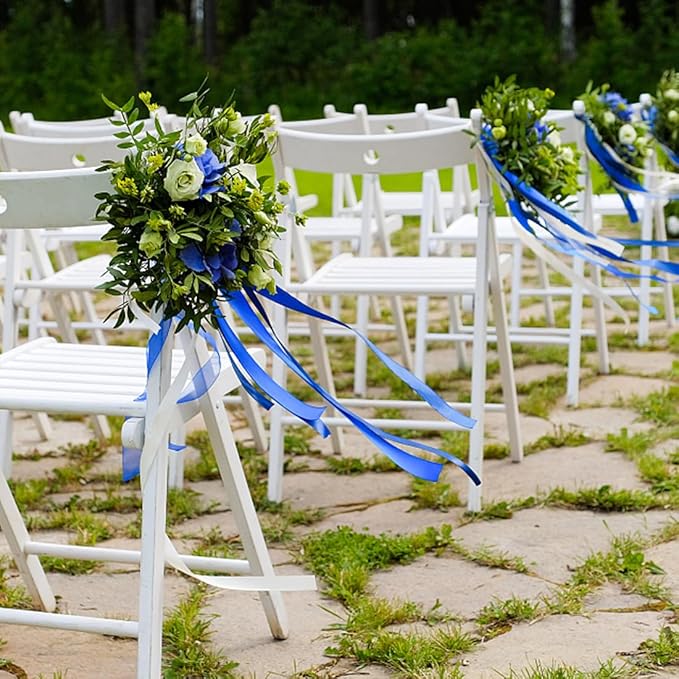 1" Width x 100 Yards Satin Ribbon, Royal Blue Ribbon Perfect for DIY Craft, Bows, Gift Wrapping, Flower Bouquet, Valentine's Day, Christmas and Party Decoration