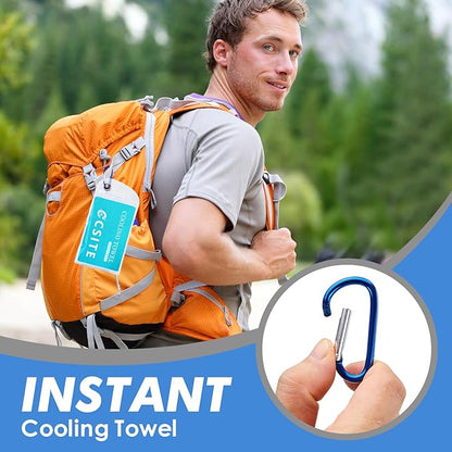 6 Pack Cooling Towels (47"x12") for Neck and Face, Ice Towel for Hot Weather, Soft Breathable Chilly Gym Towels, Microfiber Towel for Work Out, Yoga, Running, Camping & More Activities