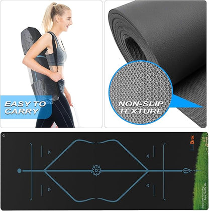 Grounding Yoga Mat, 72x24inch, Earthing Sleep Pad for Physical Therapy, Exercise & Workout Non Slip Mat, Reduce Anxiety and Improve Sleep