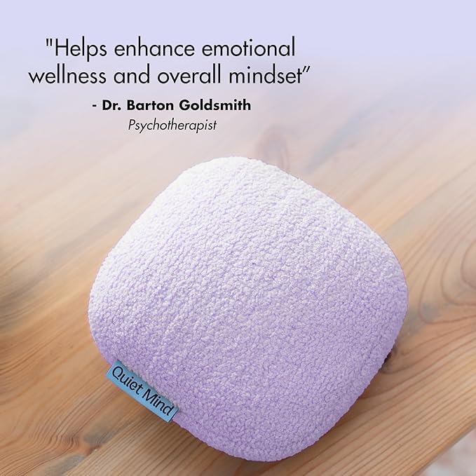 Quiet Mind 1.5 lb Weighted Stress Squeeze Ball – Lavender Scented Soft Squishy Fidget Gadget for Adults –Help Relieve Stress, Anxiety, Tension-Promotes Focus, Clarity - Sensory Ball for Home or Office