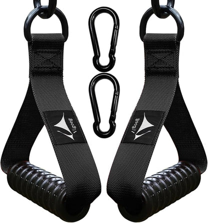 Heavy Duty Gym Exercise Handles Attachment for Cable Machine,Resistance Band,Pulley System Fitness Workout Equipment, with Elastic Rubber Grip