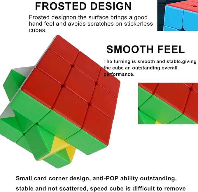 Giant Magic Cube, 18CM Big 3x3 Speed Cube Color-Matching 3D Sensory Puzzle Box Super Large Birthday Christmas Stocking Stuffers Gift for Kids Adults Fidget Toy Brain Teasers Cubing Classroom Speed Toy