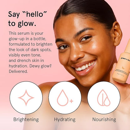 grace & stella Vitamin C Serum for Face (50ml /1.7 fl oz)- Brightening Vitamin C for Face with Hyaluronic Acid Serum To Reduce Dullness & Dark Spots - Vegan Skincare