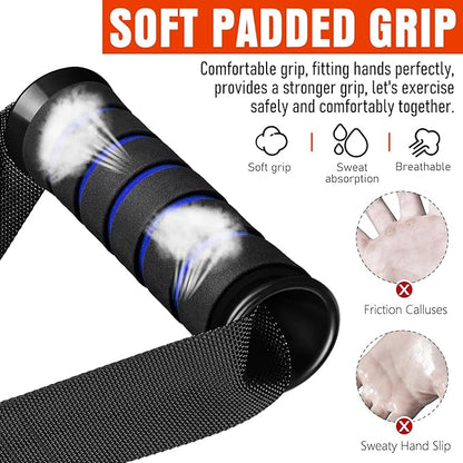 Heavy Duty Exercise Handles, Gym Cable Handles for Cable Machine Attachments, D Handle Cable Attachments, Handles for Resistance Bands, Workout Accessories, Fitness Equipment for Home Gym