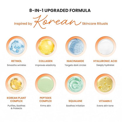 VELAMO ADVANCED Retinol Eye Balm Stick: Made in Korea, Upgraded 8-IN-1 Formula with Collagen, Niacinamide & Peptides – Under Eye Cream for Dark Circles, Puffiness & Wrinkles, 0.35oz/10g