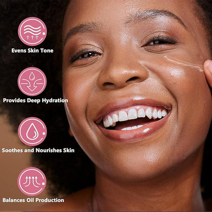 Travel Skincare 5% Niacinamide Serum with 5% Damascus Rose Water for Face Deep Hydration, Soothes Skin, Enhances Elasticity (3 Pack 0.507 fl.oz | 15ml)