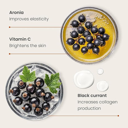 PLANTIFIQUE Korean Vitamin C Face Massage Serum – Hydrating Anti-Aging Collagen & Peptides Formula – Perfect for Gua Sha Facial Massage & Even Skin Tone Glow