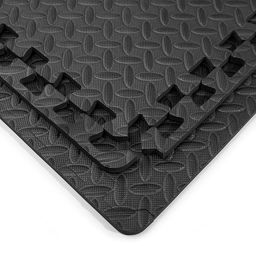 Art3d Eva Puzzle Exercise Mats, 24"x24" x 1/2” Thick Foam Interlocking Tiles for Gyms, Flooring, Workout, Gym Equipments, Pack of 6
