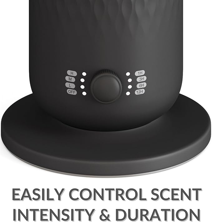 The AirScent Waterless Diffuser - Cold Air Scent Diffuser Oil Machine for Homes, Offices, Hotels and Spas - Fragrance Oil Aromatherapy Diffuser for Aesthetic Scenting - Color Black - Capacity 4.05 Oz