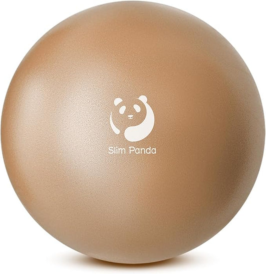 Slim Panda Pilates Ball, 9 Inch Small Exercise Ball, Anti Burst Mini Yoga Ball for Stability, Workout, Barre, Core Strength, Physical Therapy, Balance, Stretching