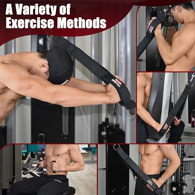 Seektop Tricep Rope, Multi Gym Tricep Rope Cable Attachment with Exercise Handle, Tricep Pull Down Ropes for Push Downs, Crunches, Facepulls