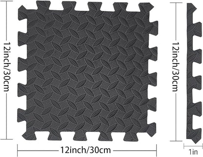 Febyyer Interlocking Soft Foam Floor Mat - 20 Tiles Protective Gym Flooring Set, Exercise Mats EVA Puzzle Rubber Tiles, Ground Surface Protection Workout Underlay Matting Sports Home Fitness Garage