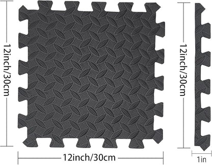 Febyyer Interlocking Soft Foam Floor Mat - 20 Tiles Protective Gym Flooring Set, Exercise Mats EVA Puzzle Rubber Tiles, Ground Surface Protection Workout Underlay Matting Sports Home Fitness Garage