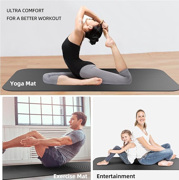 Exercise Equipment Mat,Treadmill Mat,Bike Mat Compatible with Peloton Bike Elliptical Treadmill Mat,Under Exercise Bike Trainer Mat Pad for Stationary Indoor Spin Bike (60"x23.6")