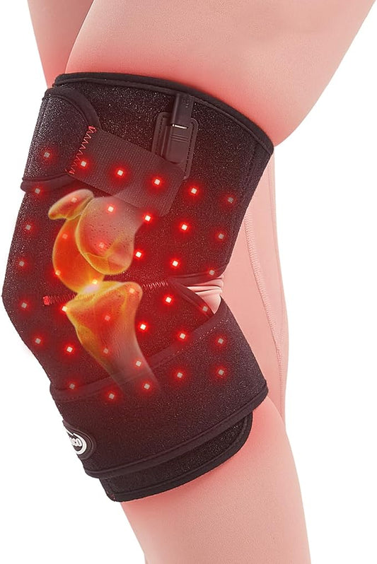 AOBOCO Red Light Therapy Wrap for Knee - 76Pcs 660nm & 152Pcs 850nm Near Infrared Therapy Device Pad for Elbow Shoulder Joint Pain Relief Faster Recovery Great for Athletes & Beyond