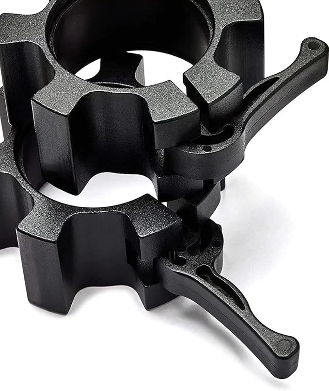 Metal Olympic Barbell Clamps 2inch Heavy Duty Exercise Collars,Weight Clips for 2" Barbell,Quick Release Weight Clamps for Weightlifting, Olympic Lifts Strength Fitness Training 1 Pair