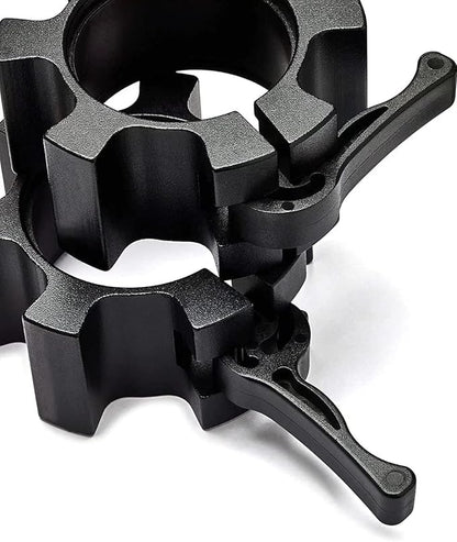 Metal Olympic Barbell Clamps 2inch Heavy Duty Exercise Collars,Weight Clips for 2" Barbell,Quick Release Weight Clamps for Weightlifting, Olympic Lifts Strength Fitness Training 1 Pair