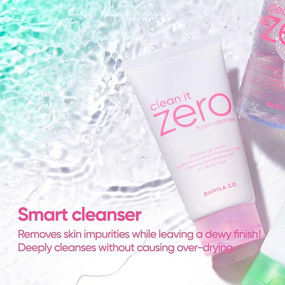 BANILA CO NEW Clean It Zero Foam Cleanser 150ml, all skin types, creamy foam cleanser with natural herbs
