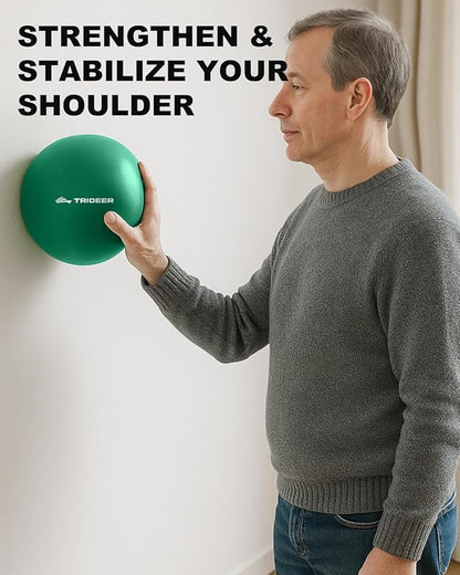 Trideer Exercise Balls Physical Therapy, 9 Inch Pilates Ball Between Knees for Physical Therapy, Mini Exercise Ball - Yoga Ball, Small Workout Balls for Core Strength and Back Support