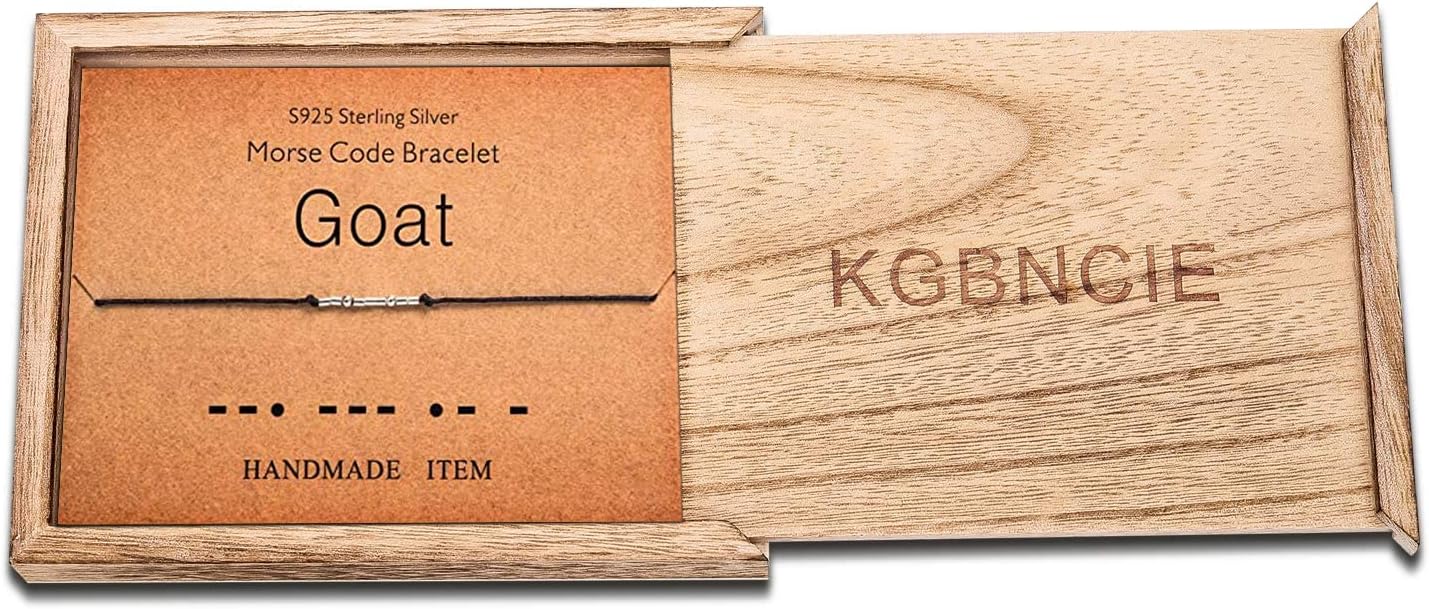 KGBNCIE Morse Code Bracelet for Women Sterling Silver Beads on Silk Cord Secret Message Fuck Friendship Inspirational Encouragement Bracelet Gift for Her