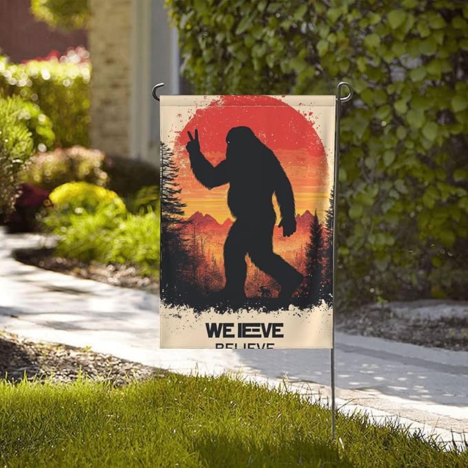 Believe Garden Flag 12x18 In Double Sided Yard Flags Lawn Sign Decor No Flagstand