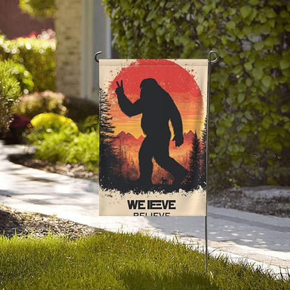 Believe Garden Flag 12x18 In Double Sided Yard Flags Lawn Sign Decor No Flagstand
