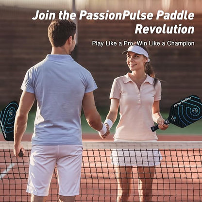 Pickleball Paddles 2025,Raw Carbon Fiber Surface（CFS） 16mm T700 High Grit & Spin, Pro Pickle Ball Paddles Designed for Ultimate Spin & Consistency