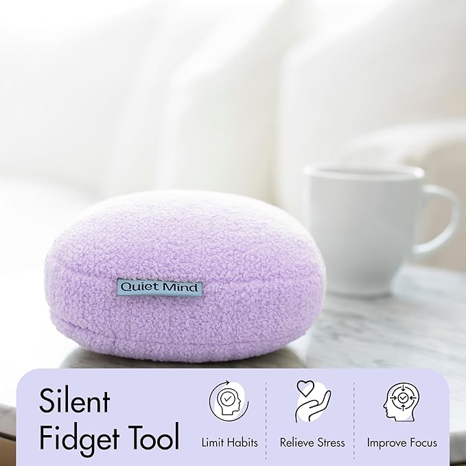 Quiet Mind 1.5 lb Weighted Stress Squeeze Ball – Lavender Scented Soft Squishy Fidget Gadget for Adults –Help Relieve Stress, Anxiety, Tension-Promotes Focus, Clarity - Sensory Ball for Home or Office