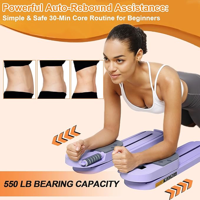 Portable Pilates Reformer Set for Women, Multi-Functional Pilates Exercise Board with Resistance Bands for Home Workouts, Core Strengthening, Toning, Abdominal Sculpting, Full-Body Fitness