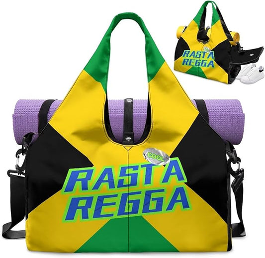 Yoga Mat Bag for Women Men Large Carryall Tote with Adjustable Shoulder Strap for Gym Yoga Travel Pilates Office