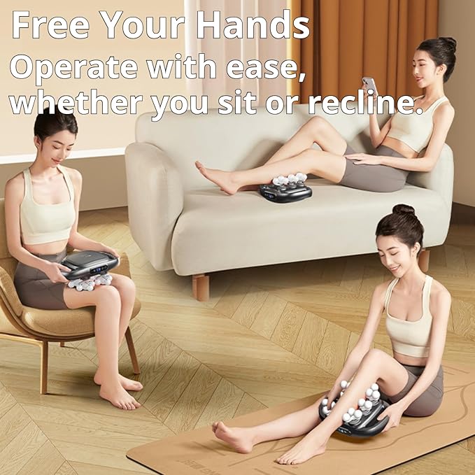 Morglea Deep Tissue Massager, 2025 Upgraded 22 Head Massage Gun, 99 Intensity Levels with 9 Modes, Quiet Muscle Relief Massager for Legs, Waist, Buttocks Muscles
