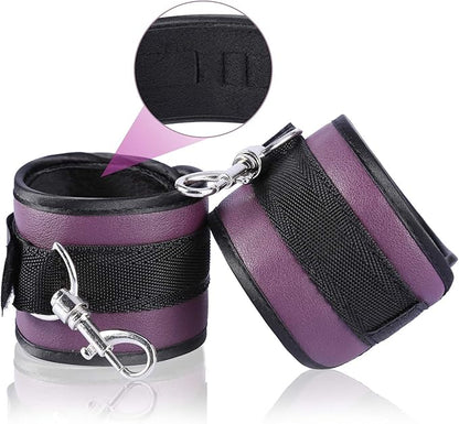 Soft Adjustable Straps Set PU Leather Kit for Hand-Wrist-Ankle Home Gym Sports