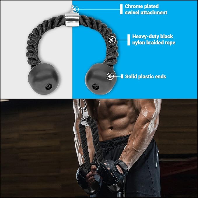 A2ZCARE Cable Machine Accessories for Weight Lifting, LAT Pull Down Attachment, Cable Attachments for Gym