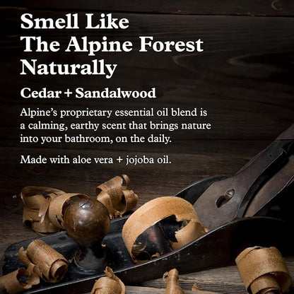 Alpine Provisions Cedar & Sandalwood Conditioner - Naturally Moisturize, Repair, & Strengthen with Essential Oils, Sunflower oil & Aloe Vera, Vegan, Sulfate - Plant-Based Hair Care - 16.9 FL Oz