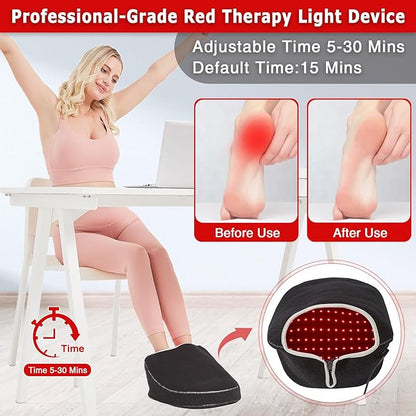 AOBOCO Infrared & Red Light Therapy Slippers - 240PCS LED Foot Pain Relief Deeper Therapy Device for Heel Toe Feet Instep as Present for Men & Women Home Use