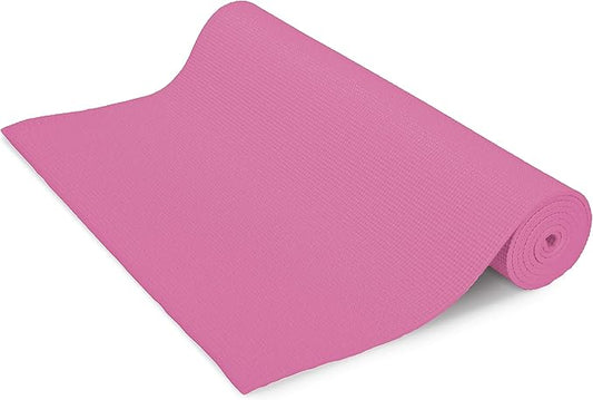 Bean Products Yoga Mat for Exercise - Non Slip Thick Comfortable Workout Floor Mat for Adults and Kids - Eco Friendly Foldable Yoga Mat for Yoga, Pilates, Gym and Stretching