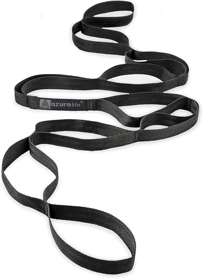 Premium Durable Stretch Straps with Loops, Stretching Strap for Physical Therapy, Multi-Loop Yoga Strap Fitness Exercise Strap for Yoga, Pilates, Dance, Flexibility&Exercise