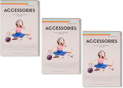 OnlinePilatesClasses Pilates Accessories Flashcards, 79 All-Levels Illustrated Cards Deck Set, Low Impact Home Fitness Workouts Guide with Postures & Routines, Workout Planner with Tips and Videos