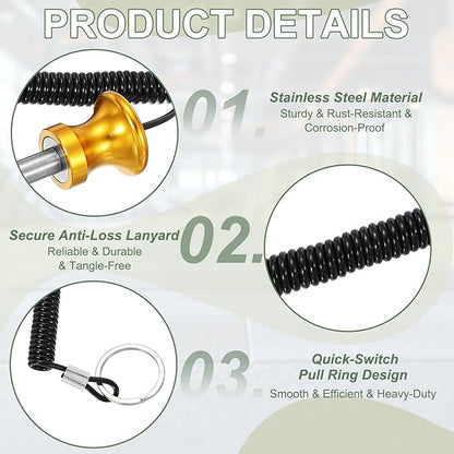 Weight Stack Pin, Weight Gym Pin Strength Training Equipment Replacement with Pull Rope for Home Gym Club