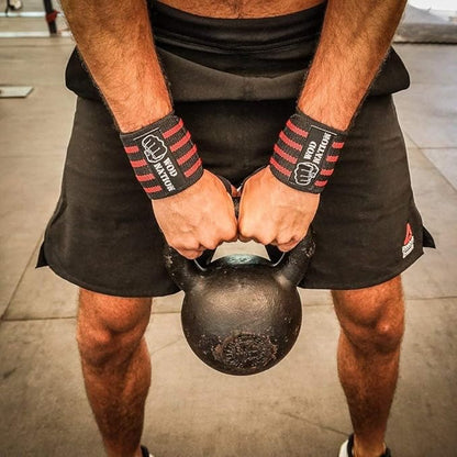 WOD Nation Wrist Wraps for Weightlifting & Strength Training – Professional Gym Straps w/Thumb Loop for Men & Women