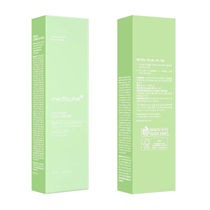 Medicube Exosome Cica Tea Tree Cream for Sensitive Skin with Centella Asiatica help reduce redness and breakouts. | Low-irritating, Moisturizing Daily Texture Care | Korean Skincare | 1.7 fl oz