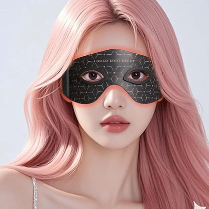 JVV Red Light Therapy for Eyes,Anti-Aging Wrinkle Reduction Dark Circle Remover, 5 Modes therapy mask, Adjustable Strap,Red & Infrared Daily Skin Rejuvenation Christmas Gifts