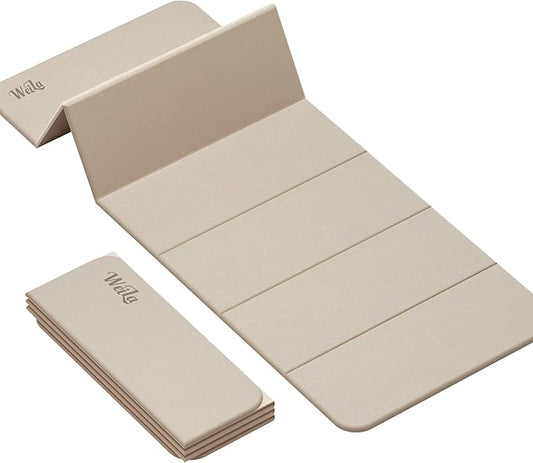 1/2 Inch Extra Thick Yoga Mat Pilates Equipment, 69"x24" Odorless Workout Mats for Home Gym, Non-slip Exercise Mats for Women Men Home Workout, Foldable Yoga Mats for Travel Camping Sleeping