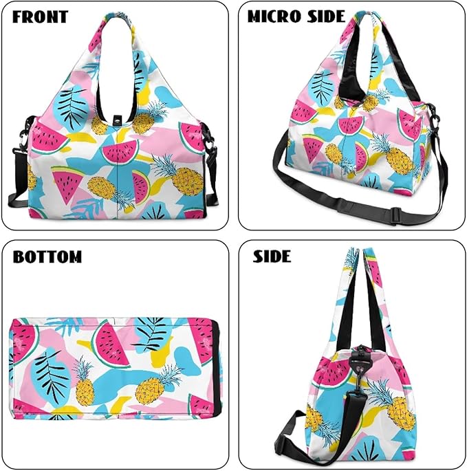 Yoga Mat Bag for Women Men Large Carryall Tote with Adjustable Shoulder Strap for Gym Yoga Travel Pilates Office
