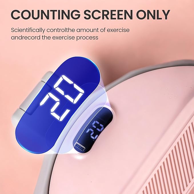 Waist Twister Machine, Foldable Ab Workout Equipment with 300 lbs Weight Capacity, Noiseless Ab Twister Board for Home Gym Exercise Equipment, Ab Machine for Women Men